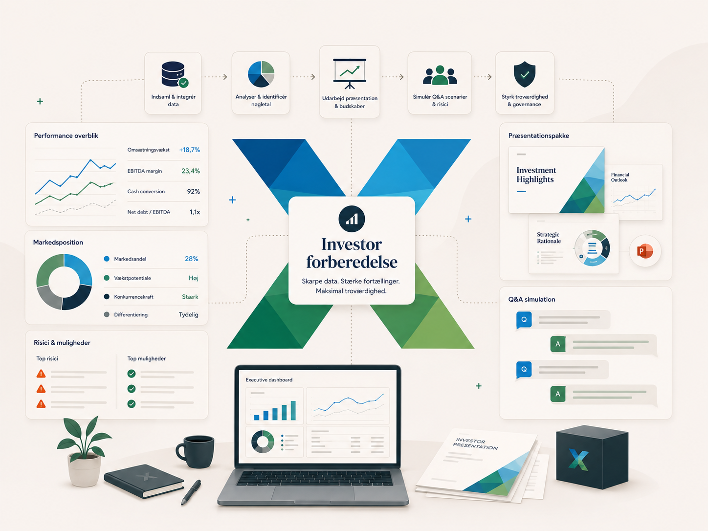 Investor forberelse illustration